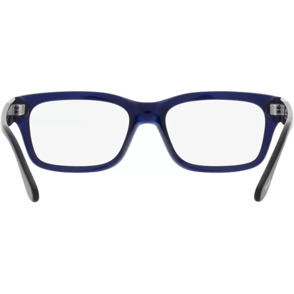 Persol Po3301v Rectangular Prescription Eyewear FramesOpal BlueDemo Lens