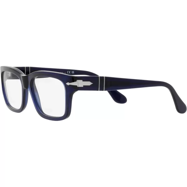 Persol Po3301v Rectangular Prescription Eyewear FramesOpal BlueDemo Lens