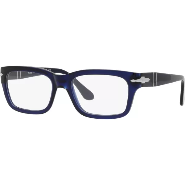 Persol Po3301v Rectangular Prescription Eyewear FramesOpal BlueDemo Lens