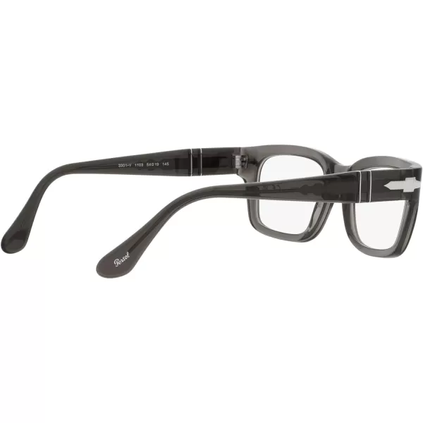 Persol Po3301v Rectangular Prescription Eyewear FramesOpal SmokeDemo Lens