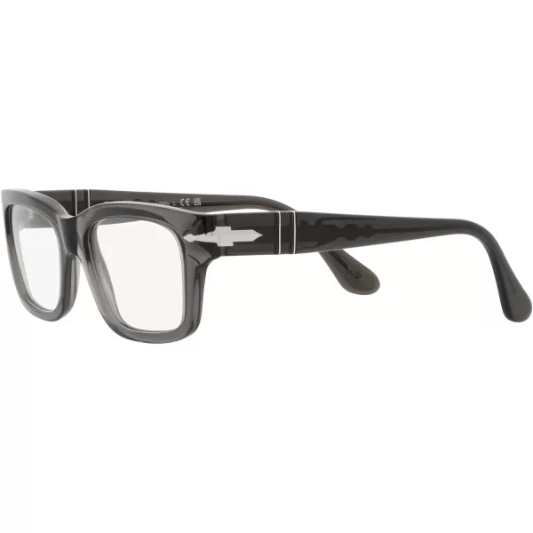 Persol Po3301v Rectangular Prescription Eyewear FramesOpal SmokeDemo Lens