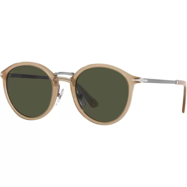 Persol Po3309s Round SunglassesBeige OpalGreen