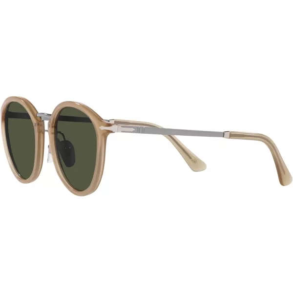 Persol Po3309s Round SunglassesBeige OpalGreen