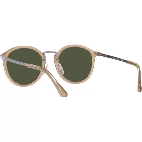 Persol Po3309s Round SunglassesBeige OpalGreen