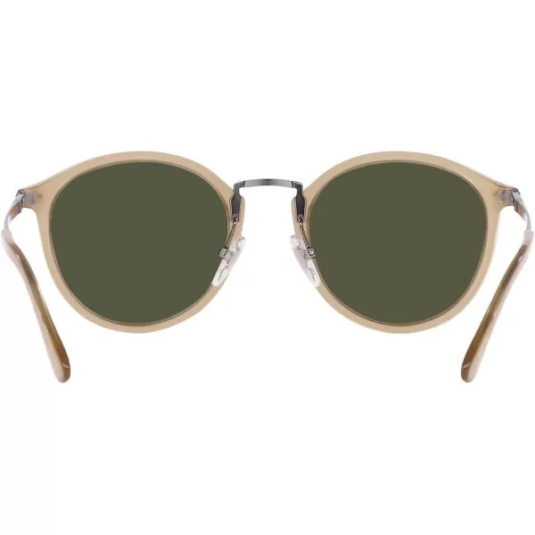 Persol Po3309s Round SunglassesBeige OpalGreen