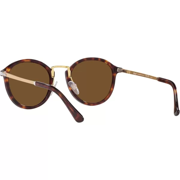 Persol Po3309s Round SunglassesHavanaPolarized Brown