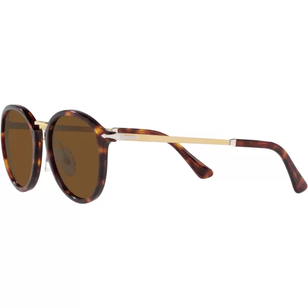 Persol Po3309s Round SunglassesHavanaPolarized Brown