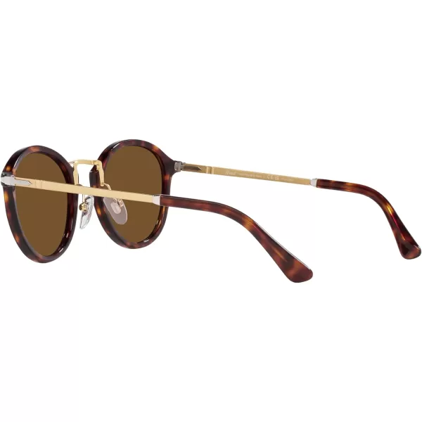 Persol Po3309s Round SunglassesHavanaPolarized Brown