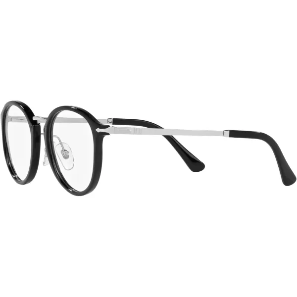 Persol Po3309v Round Prescription Eyewear FramesBlackDemo Lens