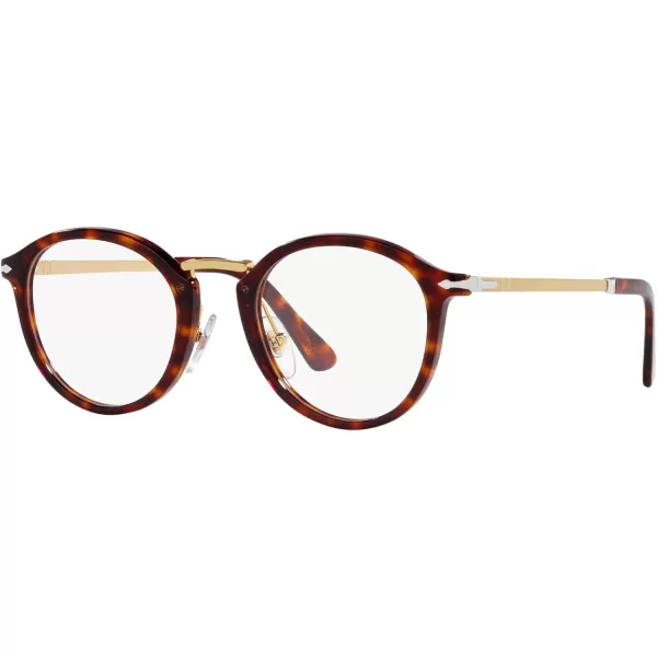 Persol Po3309v Round Prescription Eyewear FramesHavanaDemo Lens