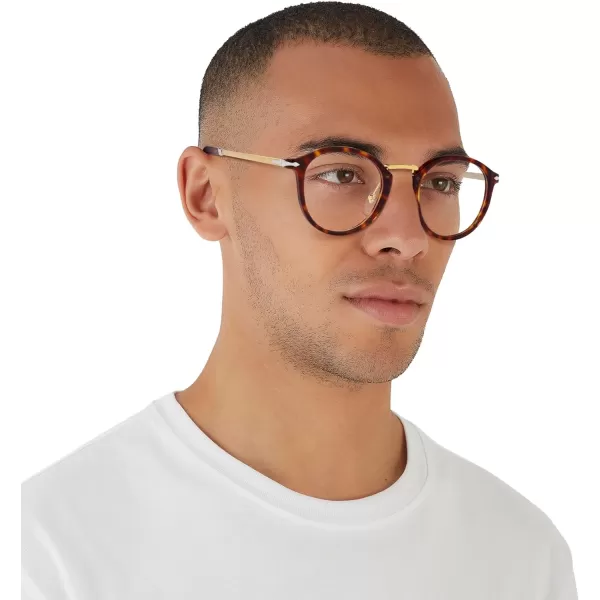 Persol Po3309v Round Prescription Eyewear FramesHavanaDemo Lens