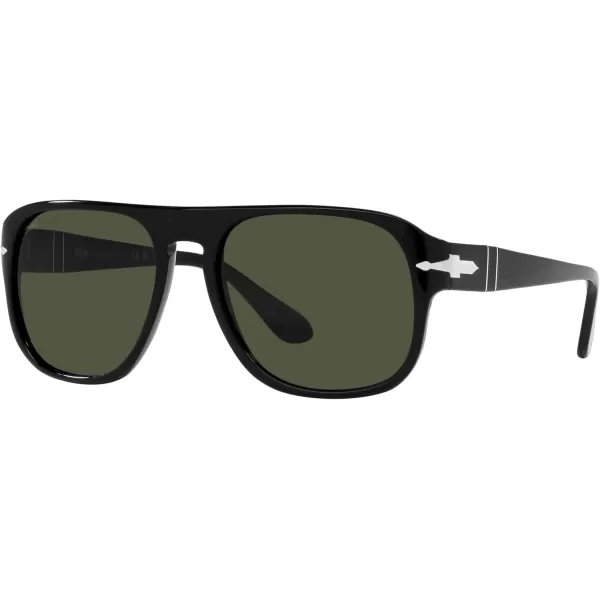 Persol Po3310s Aviator SunglassesBlackGreen