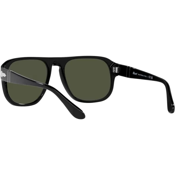 Persol Po3310s Aviator SunglassesBlackGreen