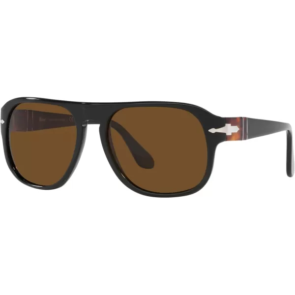 Persol Po3310s Aviator SunglassesMatte Dark GreenPolarized Brown