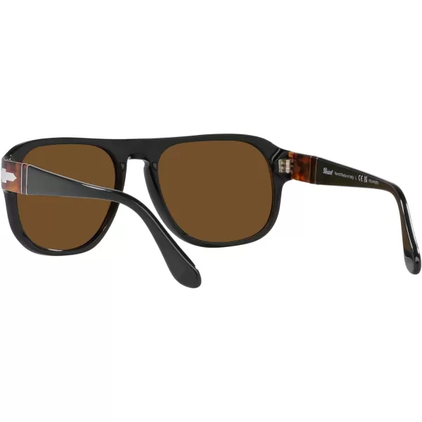 Persol Po3310s Aviator SunglassesMatte Dark GreenPolarized Brown