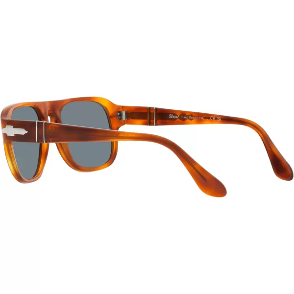 Persol Po3310s Aviator SunglassesTerra Di SienaLight Blue