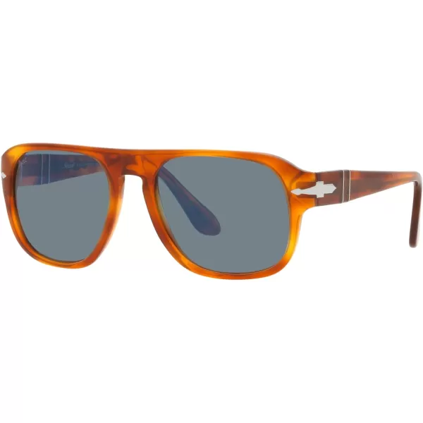 Persol Po3310s Aviator SunglassesTerra Di SienaLight Blue