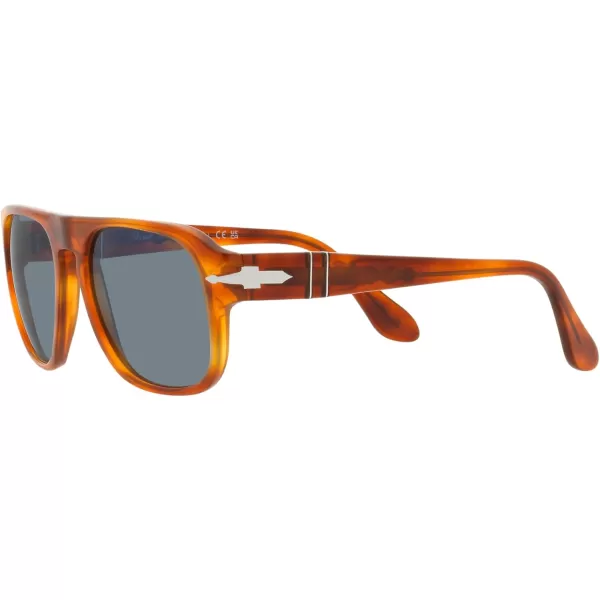 Persol Po3310s Aviator SunglassesTerra Di SienaLight Blue