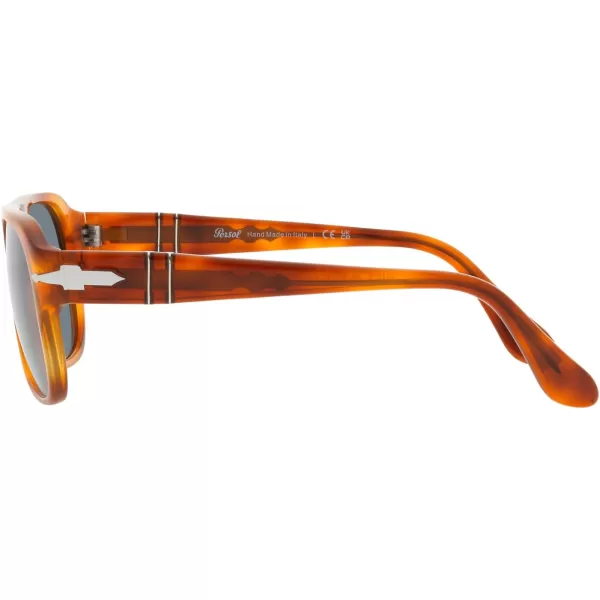 Persol Po3310s Aviator SunglassesTerra Di SienaLight Blue