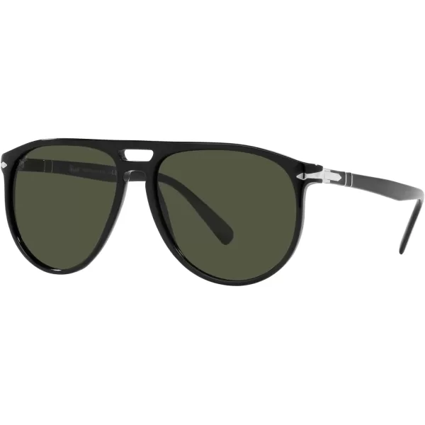 Persol Po3311s Aviator SunglassesBlackGreen