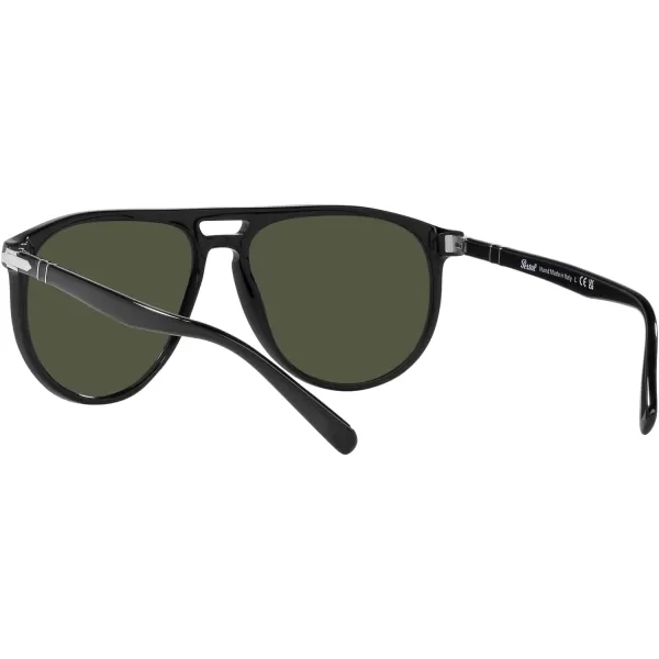 Persol Po3311s Aviator SunglassesBlackGreen