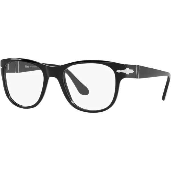 Persol Po3312v Square Prescription Eyewear FramesBlackDemo Lens