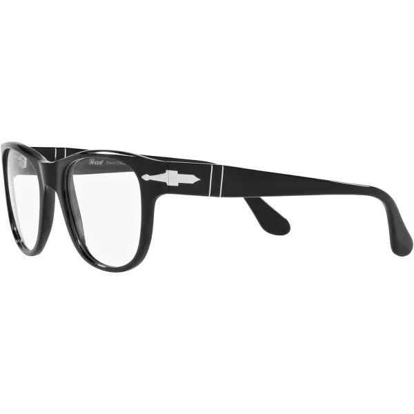 Persol Po3312v Square Prescription Eyewear FramesBlackDemo Lens