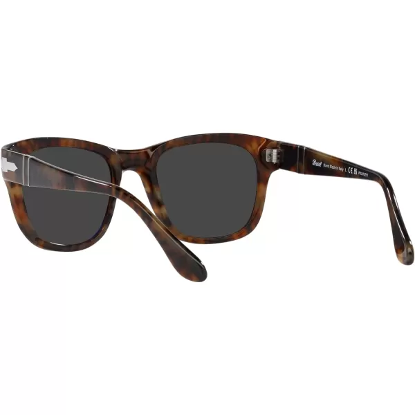 Persol Po3313s Square SunglassesCaffePolarized Black