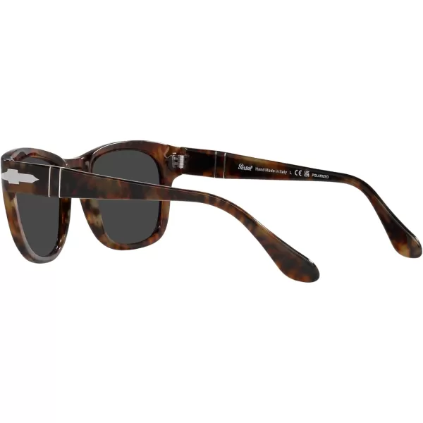 Persol Po3313s Square SunglassesCaffePolarized Black