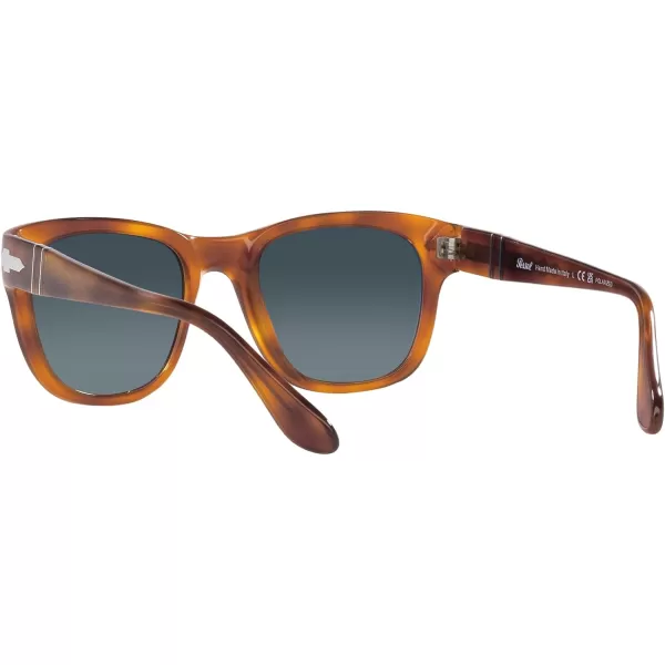 Persol Po3313s Square SunglassesTerra Di SienaLight Blue Gradient Dark Blue Polarized