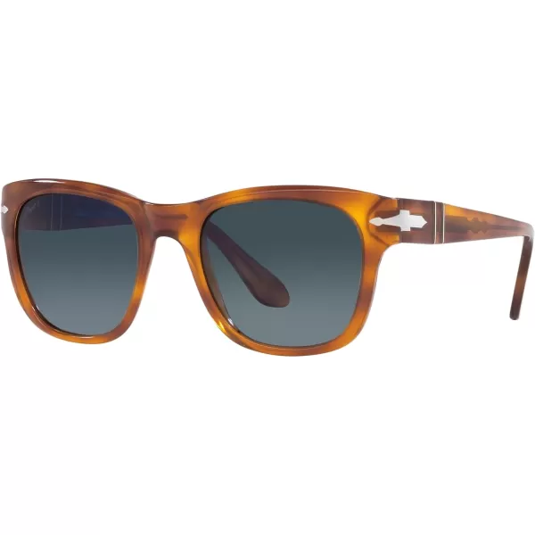 Persol Po3313s Square SunglassesTerra Di SienaLight Blue Gradient Dark Blue Polarized