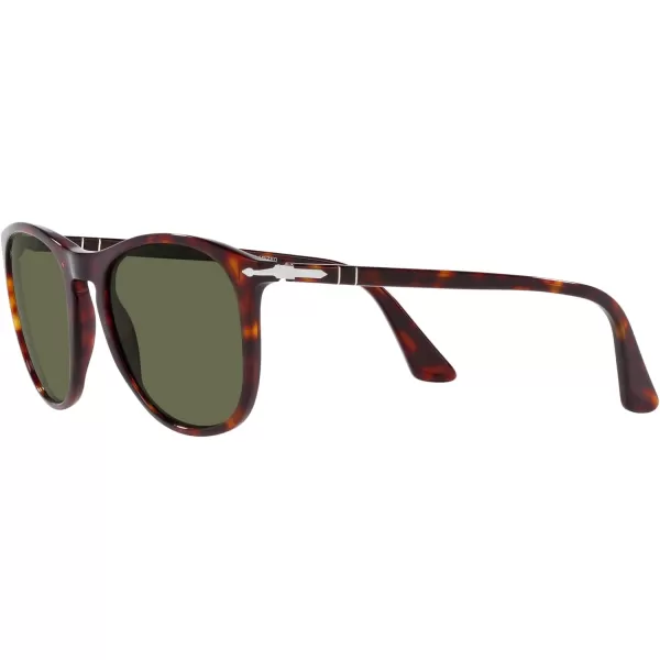 Persol Po3314s Square SunglassesHavanaPolarized Green