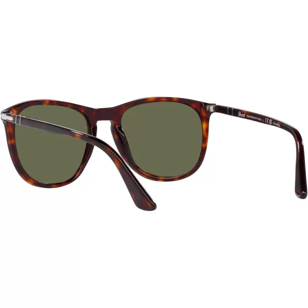 Persol Po3314s Square SunglassesHavanaPolarized Green