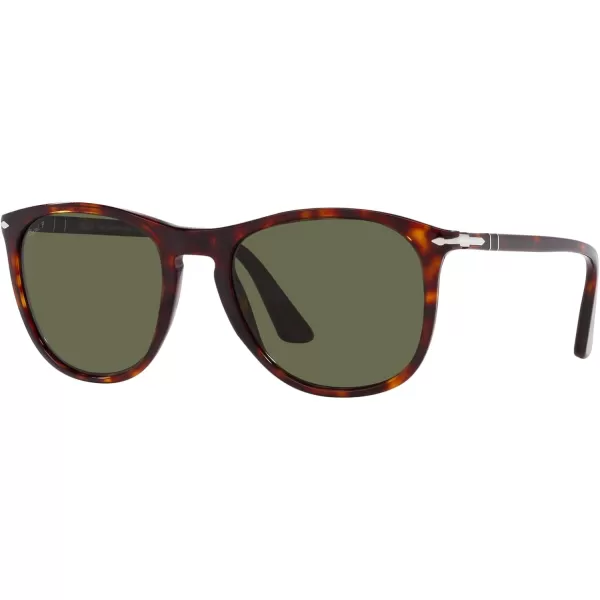 Persol Po3314s Square SunglassesHavanaPolarized Green