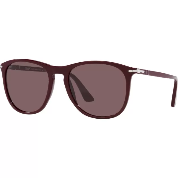 Persol Po3314s Square SunglassesSolid Deep BurgundyViolet