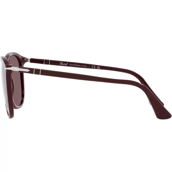 Persol Po3314s Square SunglassesSolid Deep BurgundyViolet