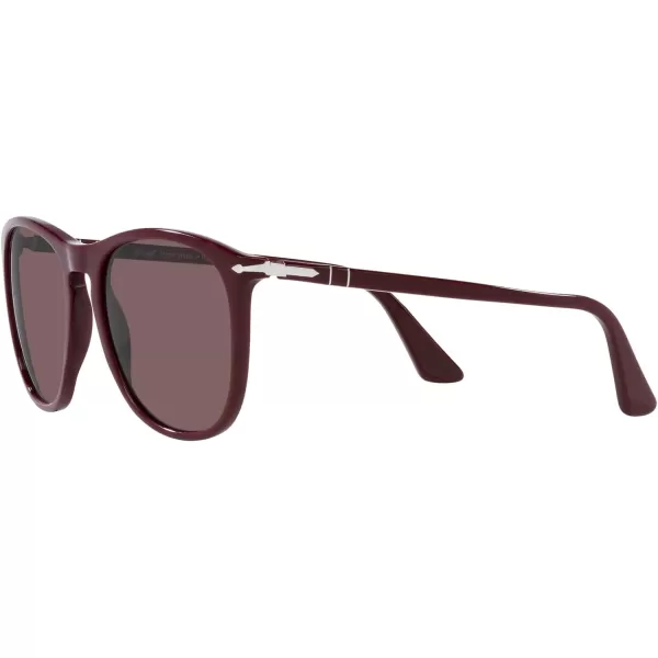 Persol Po3314s Square SunglassesSolid Deep BurgundyViolet