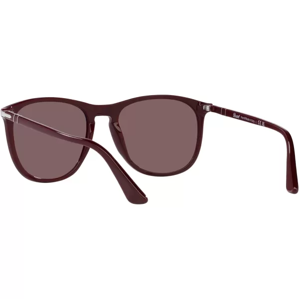 Persol Po3314s Square SunglassesSolid Deep BurgundyViolet