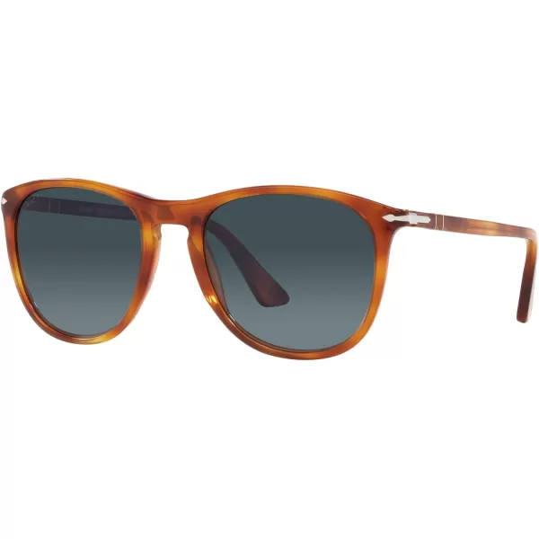 Persol Po3314s Square SunglassesTerra Di SienaLight Blue Gradient Dark Polarized