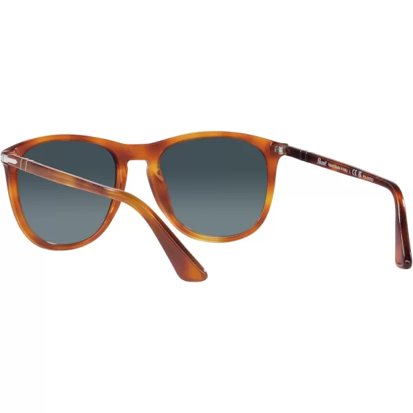 Persol Po3314s Square SunglassesTerra Di SienaLight Blue Gradient Dark Polarized