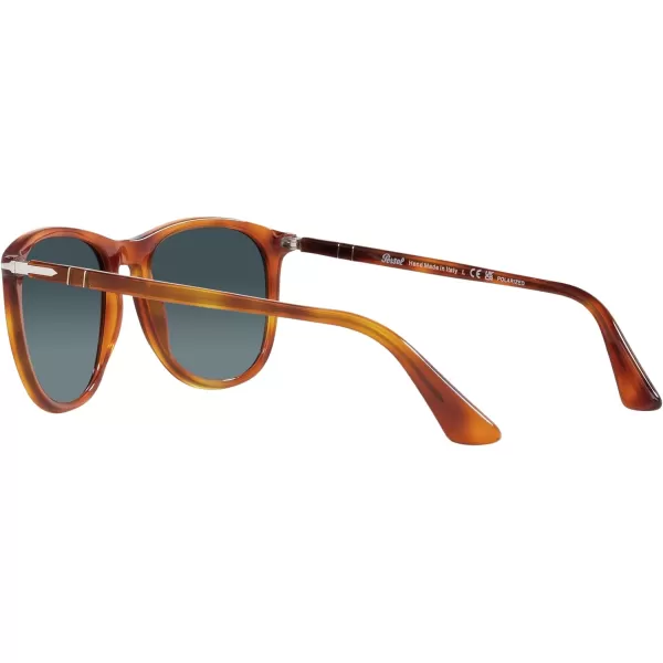 Persol Po3314s Square SunglassesTerra Di SienaLight Blue Gradient Dark Polarized