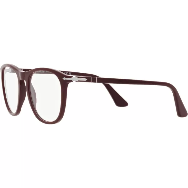 Persol Po3314v Square Prescription Eyewear FramesDark BurgundyDemo Lens