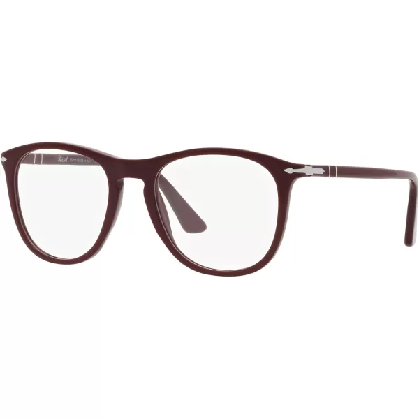 Persol Po3314v Square Prescription Eyewear FramesDark BurgundyDemo Lens