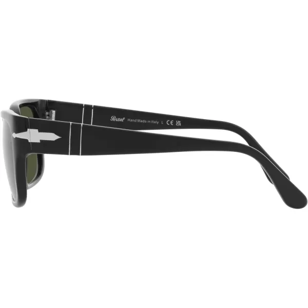 Persol Po3315s Rectangular SunglassesBlackGreen