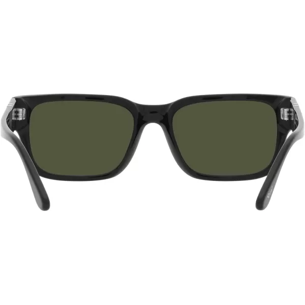 Persol Po3315s Rectangular SunglassesBlackGreen