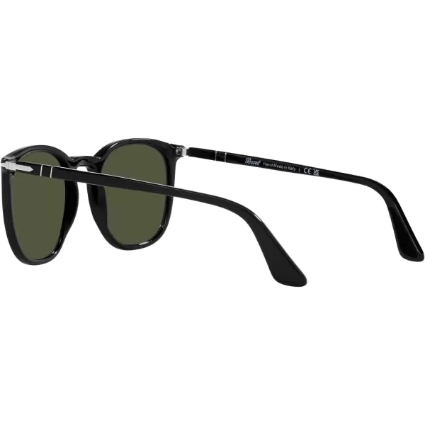 Persol Po3316s Rectangular SunglassesBlackGreen