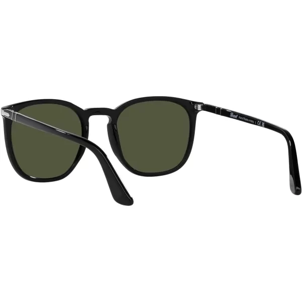 Persol Po3316s Rectangular SunglassesBlackGreen