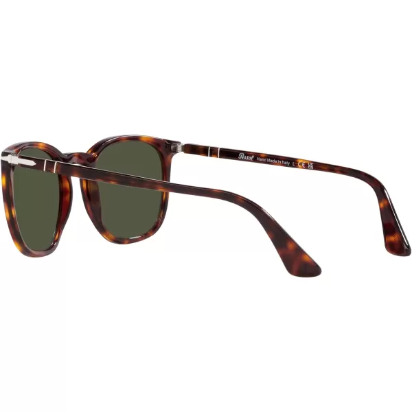 Persol Po3316s Rectangular SunglassesHavanaGreen