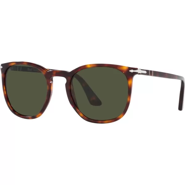 Persol Po3316s Rectangular SunglassesHavanaGreen