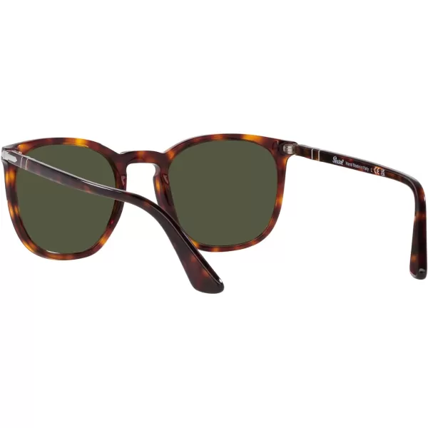 Persol Po3316s Rectangular SunglassesHavanaGreen